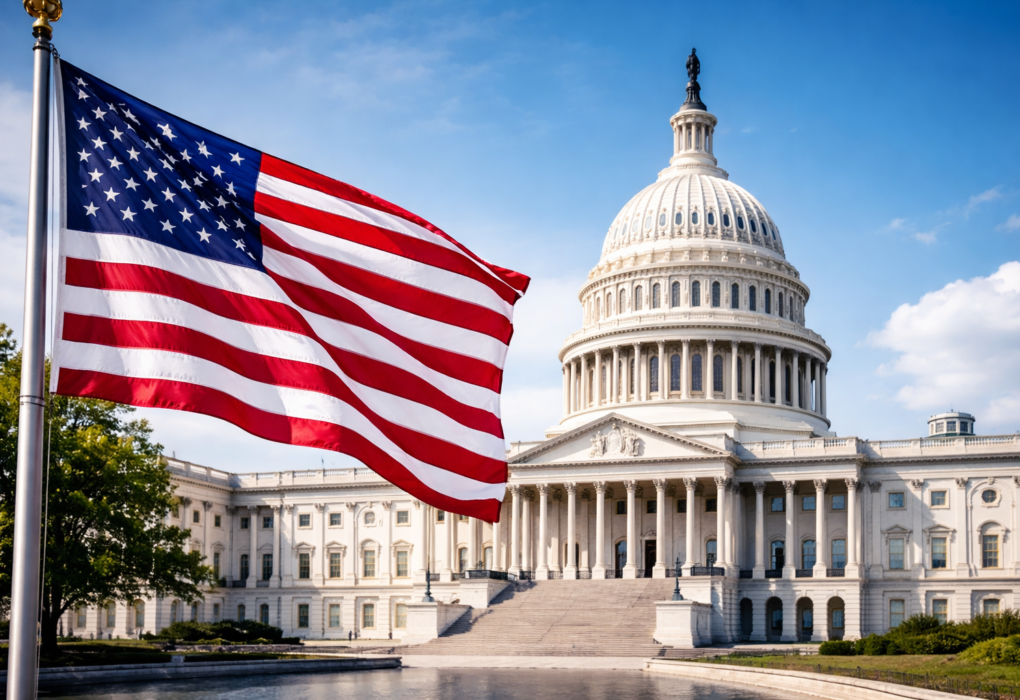 The U.S. Capitol building in Washington, D.C., symbolizing the federal government and the national debt ceiling debate in 2026